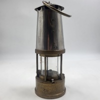 Eccles GR6 Vintage Miners Safety Lamp British Protector Brass Mining