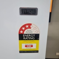 HEQS TM200W 197L Fridge Freezer Combo Top Mount Refrigerator White