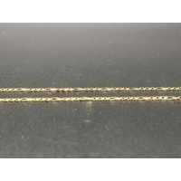 Unisex 9ct Yellow Gold Figaro Link Necklace