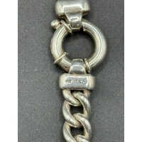 Unisex 925 Sterling Silver Curb Link Necklace