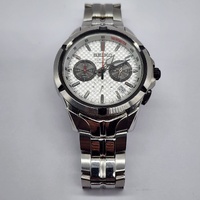 Seiko Coutura Chronograph Silver Dial Quartz Stainless Steel Watch SSB433