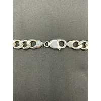 Mens Solid 925 Sterling Silver Figaro Link Necklace