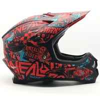 ONeal 3 Series Attack Youth Size XL Motocross Helmet Black Red Teal