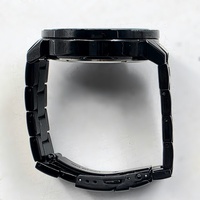 MEGALITH Wolf Men's Quartz Watch Black Gold Stainless Steel Bracelet 3ATM