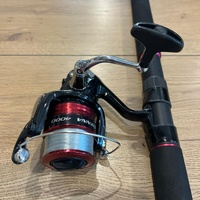 Shimano Sienna Viper FGX 7FT Spinning Rod & Reel Combo 4000 Reel