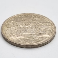 1966 Australia Round 50 Cent Coin Royal Australian Mint 80% Silver