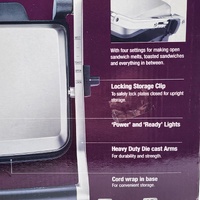 Breville the Toast and Melt Compact 2 Slice Sandwich Press BSG220BSS