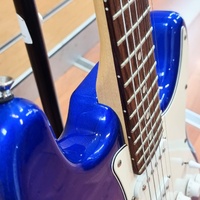 SX Standard Series Custom Handmade Electric Guitar Blue and White with Soft Case