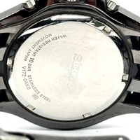 Seiko V172-0AK0 Mens Solar Chronograph Two-Tone Metal Watch 100m WR