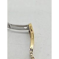 Rado DiaStar Automatic Mens Watch Gold Dial Day Date 648.0413.3 Swiss