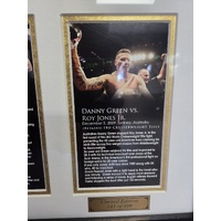 Danny Green Signed Boxing Memorabilia Frame Green Machine COA 343/499