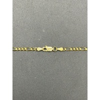Unisex 9ct Yellow Gold Figaro Link Necklace