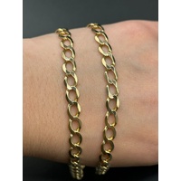 Unisex 9ct Yellow Gold Curb Link Necklace