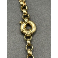 Ladies 9ct Yellow Gold Belcher Link Necklace