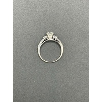 Ladies 18ct White Gold Diamond Engagement Ring