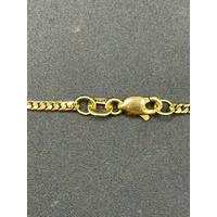Unisex 18ct Yellow Gold Tight Curb Link Necklace
