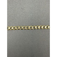 Unisex 10ct Yellow Gold Curb Link Bracelet
