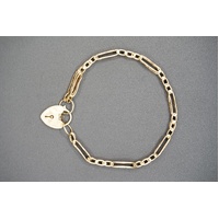 Ladies 9ct Yellow Gold Fancy Link Bracelet