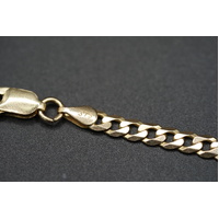 Unisex 9ct Yellow Gold Curb Link Necklace