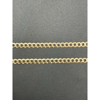Unisex 9ct Yellow Gold Curb Link Necklace