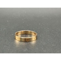 Unisex 18ct Yellow Gold Authentic Cartier Small Love Ring 