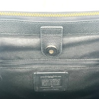 Coach Mini Surrey Carryall Black Leather Satchel Crossbody Bag with COA