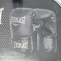 Everlast Tempo Boxing Bag Gloves Black Level 1 Beginner Size S/M Pair DWEQ141129
