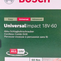 Bosch UniversalImpact 18V-60 Brushless Hammer Drill 2.5Ah Kit with Case