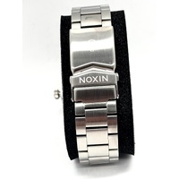NIXON Sentry Solar Stainless Steel Silver Jasper 40mm Watch 10ATM