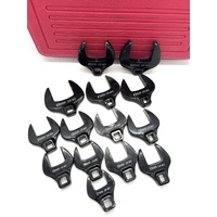 Toledo 301465 Crowfoot Wrench Set 14pc 1/2in Drive Metric 27-50mm