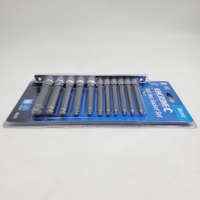 Kincrome K5523 11pc Metric Ball End Hex Socket Set S2 Steel 1/4" & 3/8" Drive