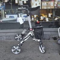Aspire Vogue Lightweight 2 Zebra Seat Walker Rollator 150kg