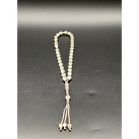 Unisex 925 Sterling Silver Muslim Tasbih Misbaha Prayer Beads with Tassel