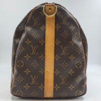 Louis Vuitton Keepall 45 Monogram Canvas Duffle Travel Bag Brown + COA