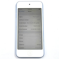 Apple iPod Touch 6th Generation 128GB Blue A1574 USB Cable Name Engraved
