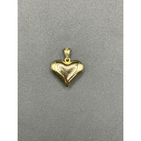 Ladies 18ct Yellow Gold Bubble Heart Pendant