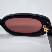 Wyld Blue x Pared Hazed Sunglasses Black Gold Frame Tinted Lens PE2305B