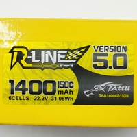 TATTU R-Line Version 5.0 1400mAh 22.2V 150C 6S LiPo Battery
