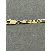  Unisex 9ct Yellow Gold Figaro Link Necklace
