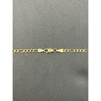 Unisex 9ct Yellow Gold Figaro Link Necklace