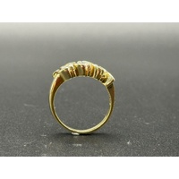 Ladies 14ct Yellow Gold Diamond Ring