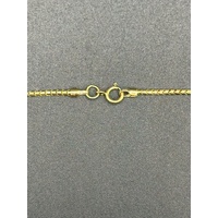 Ladies 18ct Yellow Gold Snake Link Chain with Diamond Pendant