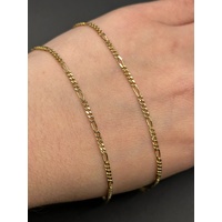 Unisex 9ct Yellow Gold Figaro Link Necklace