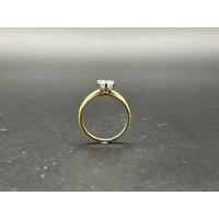 Ladies 18ct Yellow Gold 1.0ct Diamond Solitaire Ring