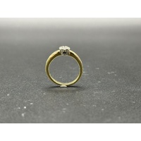 Ladies 18ct Yellow Gold Diamond Cluster Ring