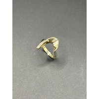 Ladies 9ct Yellow Gold Diamond Fancy Ring