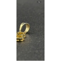 Ladies 9ct Yellow Gold Diamond Number 18 Pendant