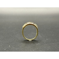 Unisex 18ct Yellow Gold Multi-Coloured Gemstone & Diamond Ring