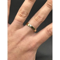 Unisex 9ct Yellow Gold Plain Band Ring