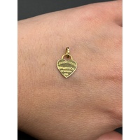Ladies 18ct Yellow Gold Love Heart Pendant – Tiffany & Co. Remake